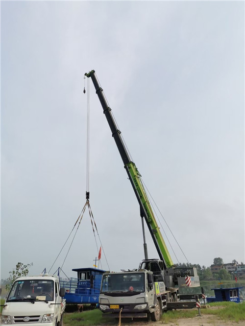 安仁县桥梁建设吊装案例